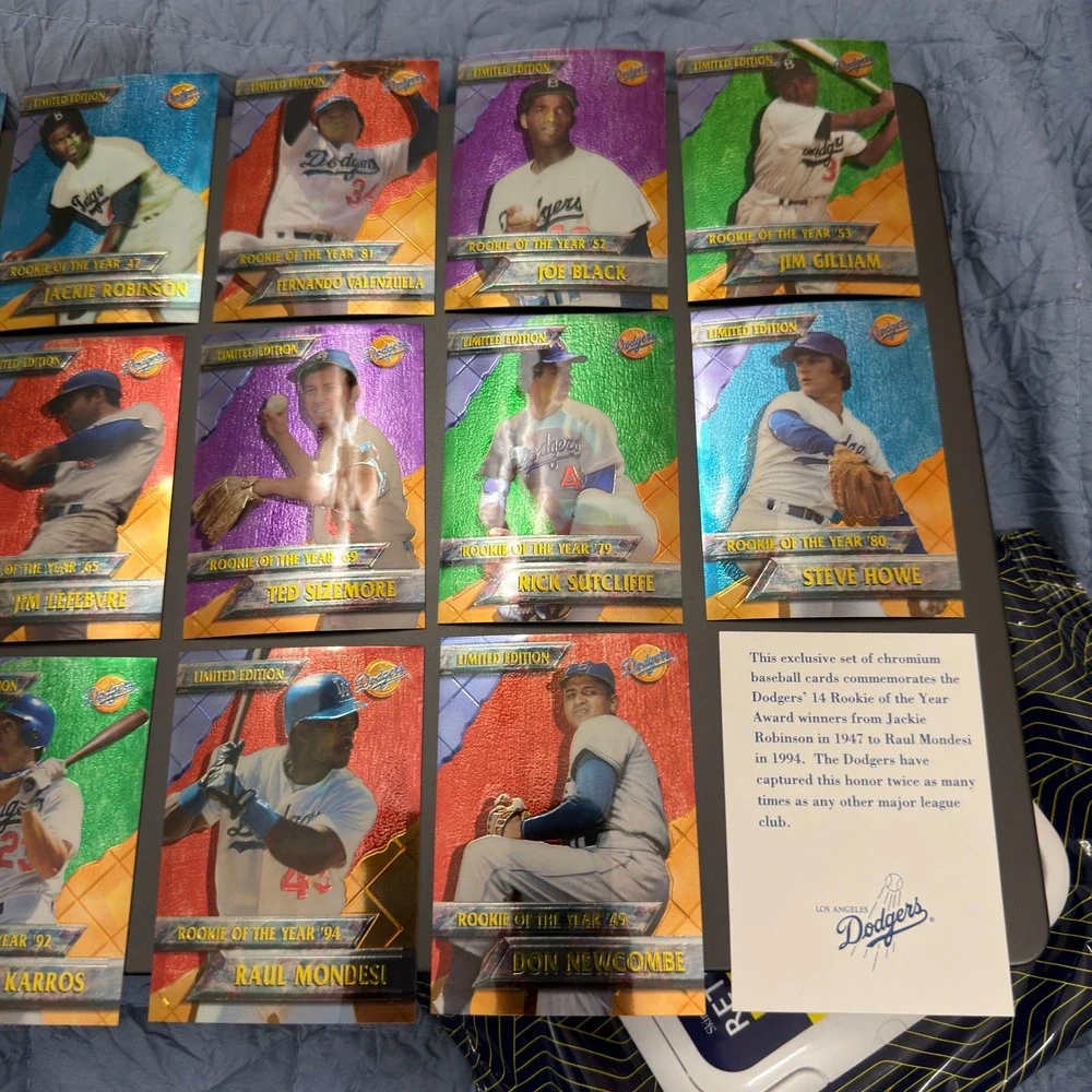 LA Dodgers Ultimate DKK Limited Edition Rookie of the Year Chromium 14 Card Set